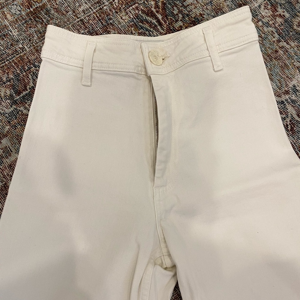 Zara white flares size 2 pants